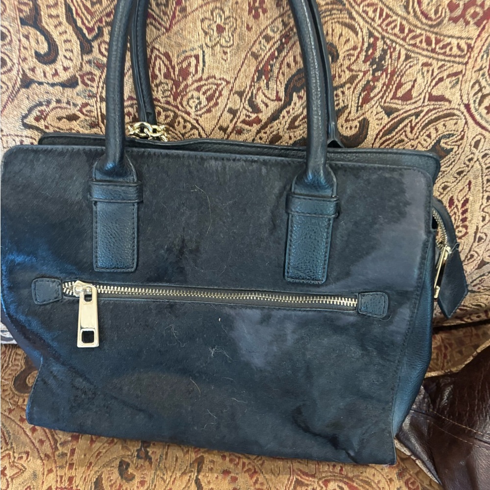 Chic Black Leather Satchel